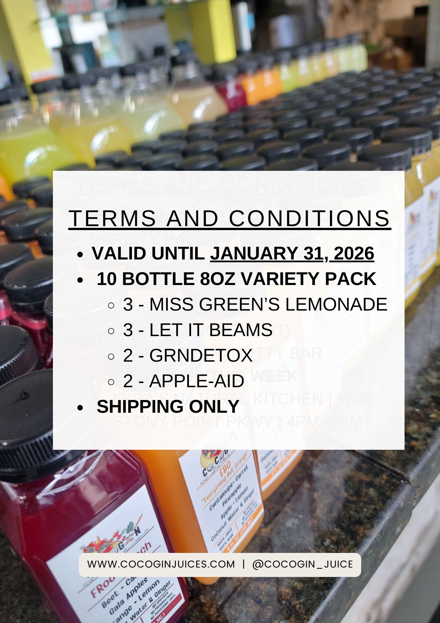 CoCoGin Clear-Out Shipping Special